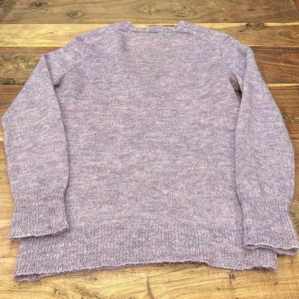 J Crew | Lavender Purple | Mohair Angora | Boyfriend Cardigan Sweater | Size S - Picture 5 of 5